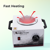 Hector Professional Wax Heater with Temprature control and single pot for Salon/Home use